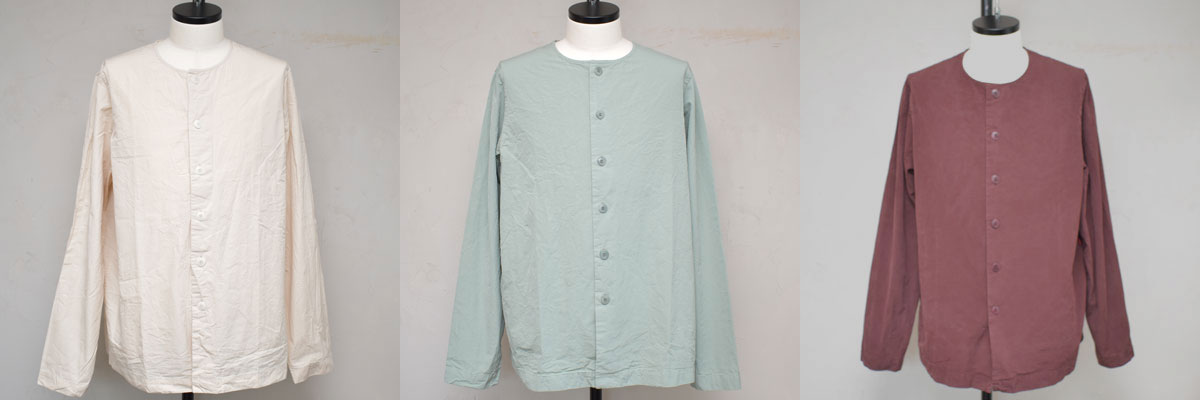 CASEY CASEY ケイシーケイシー VERGER SHIRT - PAPER COT / クルーヴェルジェシャツ 【19HC261 PAPER COT 】【MEN S】