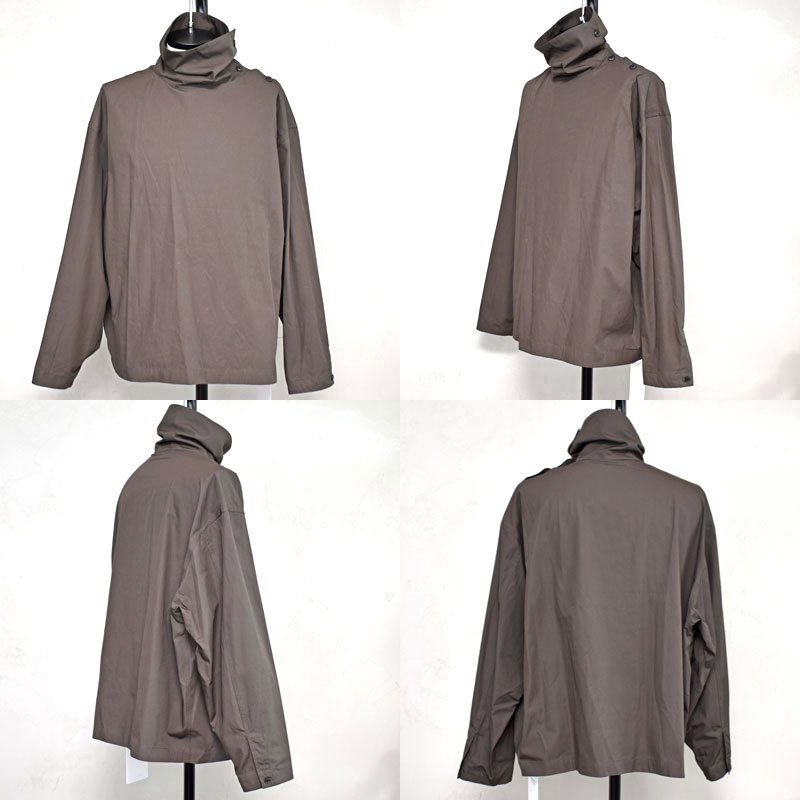 25AW_nonnotte / ノノットDRAPING H/N PULLOVERドレーピングハイネックプルーバー【N-25A-010】【MEN'S】