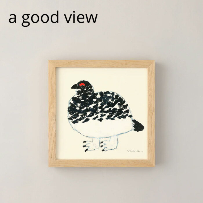 a good view ポスター ライチョウ 20×20cm/30×30cm 米津祐介 アートポスター デザイン ウォールデコレーション おしゃれ