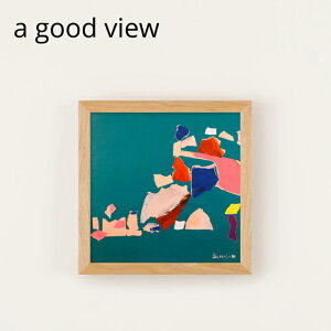 a good view ポスター 世界の地図 20×20cm/30×30cm おぶすま×河東梨香 / OBUSUMA × Rika Kawato アートポスター デザイン ウォールデコレーション おしゃれ