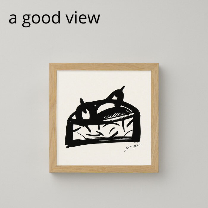 a good view ポスター SHALLOW BOWL（シャローボウル） 30×30cm サトウアサミ アートポスター デザイン..