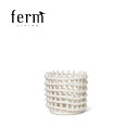 ferm LIVING/ファームリビング CERAMIC BASKET S/セラミック バスケット S オフホワイト 陶器 かご 北欧 デンマーク 小物 おしゃれ 便利