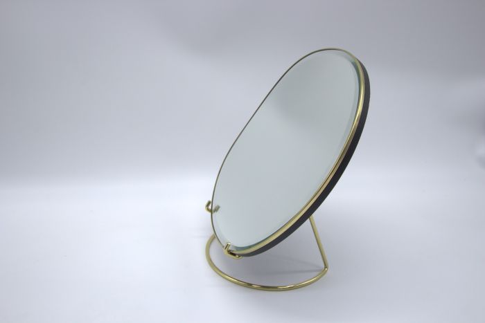 ferm LIVING/ファームリビング ーPond Table Mirror Brass/Dark Chrome テーブルミラー　デンマーク 北欧 おしゃれ
