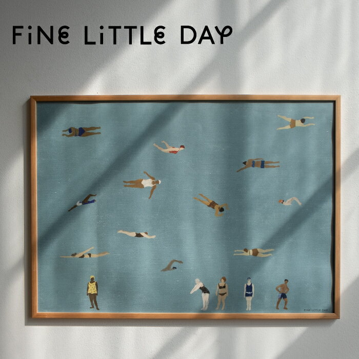 楽天GARDINERFine Little Day ポスター SWIMMERS 70×50cm ファインリトルデイ スイマー 北欧 スウェーデン おしゃれ