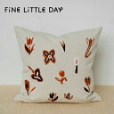 Fine Little Day ファインリトルデイ クッションカバー TULIP 48×48cm チューリップ 刺繍 送料無料 北欧 スウェーデン 麻 リネン おしゃれ かわいい