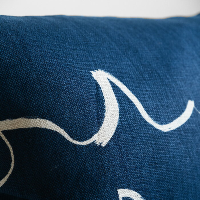 Fine Little Day ファインリトルデイ クッションカバー WAVE BLUE 48×48cm 送料無料 北欧 スウェーデン 麻 リネン おしゃれ かわいい [2]