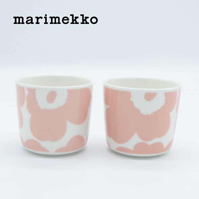 マリメッコ コーヒーカップ 【日本限定】 marimekko / マリメッコ Unikko / ウニッコ コーヒカップセット ピンク×ホワイト ラテマグ 北欧 フィンランド 正規輸入品 おしゃれ かわいい 花