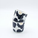 【SALE 50%OFF】 【日本限定】 marimekko / マリメッコ Unikko / ウニッコ コーヒカップセット ダークネイビー×ゴールド ラテマグ 北欧 フィンランド 正規輸入品 おしゃれ かわいい 花 2