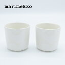 marimekko / マリメッコ Unikko / ウニッコ コーヒカップセット ホワイト×ナチュラルホワイト ラテマグ 北欧 フィンランド 正規輸入品 おしゃれ かわいい 花