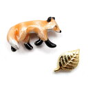 【きつね ピアス：gargle（ガーグル）】アクセサリー accessory animal ミニチュア 動物 fox きつね キツネ 狐