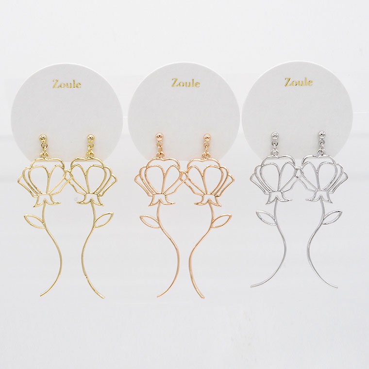 line rose ピアス ：zoule（ゾーラ）