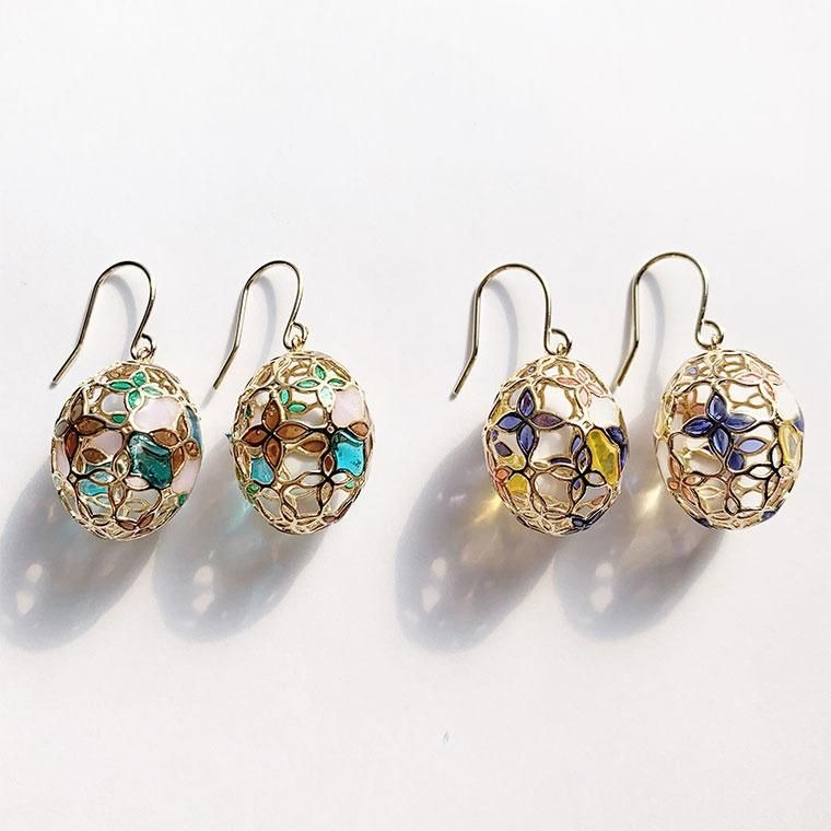 乐天商城 - moroccan flower ピアス ：zoule（ゾーラ）