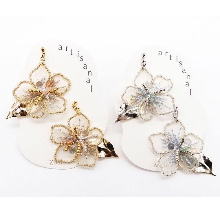 Rakuten - lace flower ピアス ：zoule（ゾーラ）