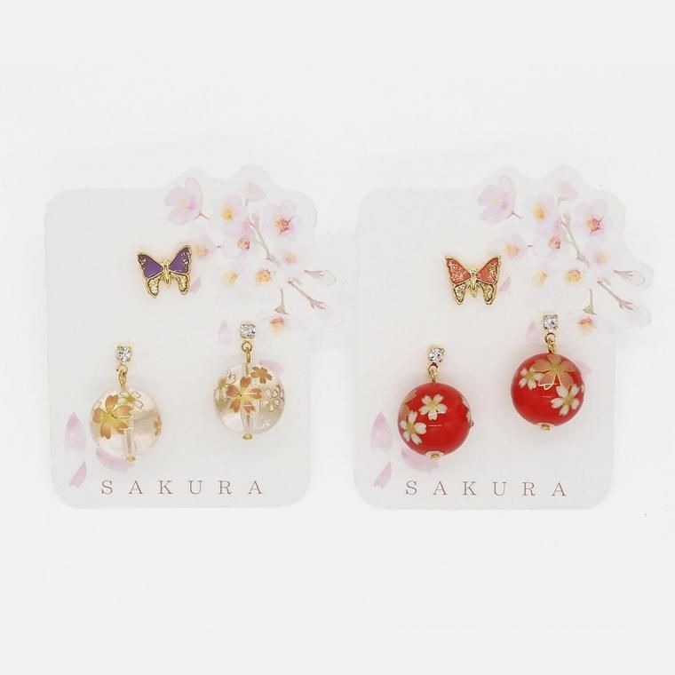 Rakuten - 宝桜蝶 ピアス：gargle（ガーグル）