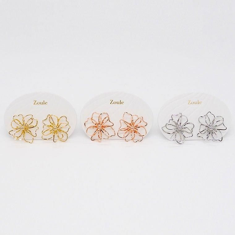 Rakuten - thin flower ピアス ：zoule（ゾーラ）