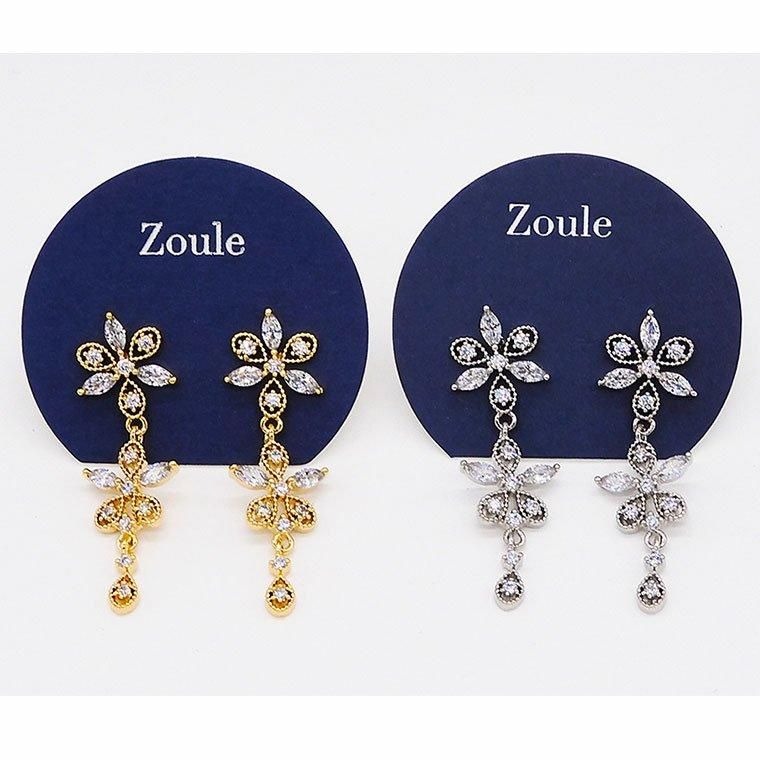 Rakuten - long flower ピアス ：zoule（ゾーラ）