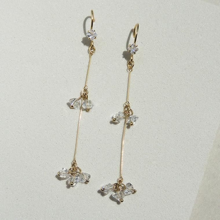 Rakuten - ロングクリア ピアス：ISS（イズ）