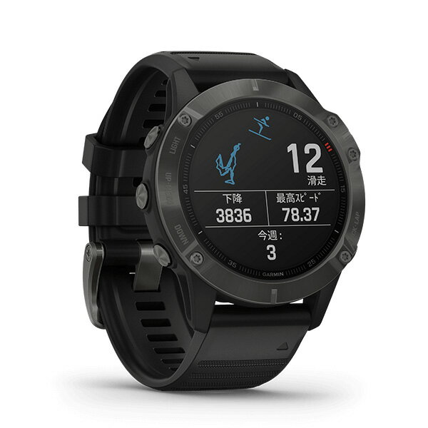 fenix 6 Sapphire Black Suica 対応 スマートウォッチ 活動量計 心拍計 防水 ランニングウォッチ スポーツウォッチ GPS GARMINpay Garmin ガーミン 血中酸素トラッキング対応