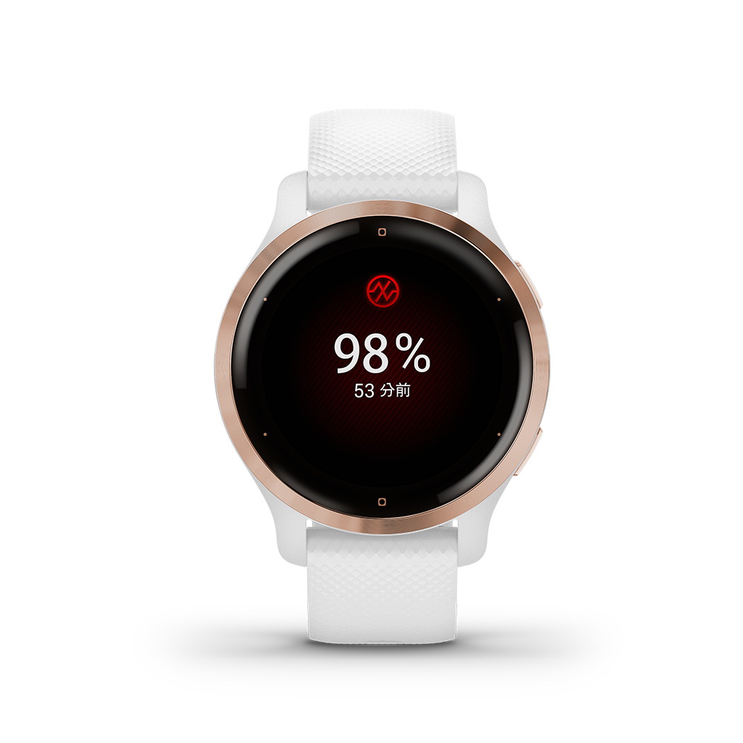 楽天市場】GARMIN スマートウォッチ GPS Venu 2S White / Rose Gold ...