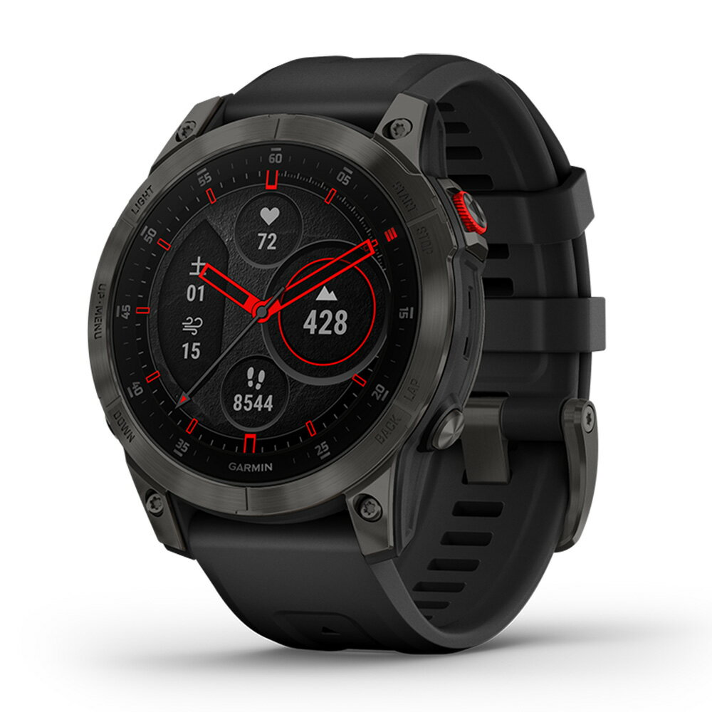 ガーミン（GARMIN）epix Sapphire Carbon Gray DLC Ti / Black