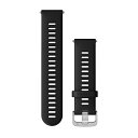 ガーミン（GARMIN）Forerunner 255用 22mm 交換用バンド Black【日本正規品】