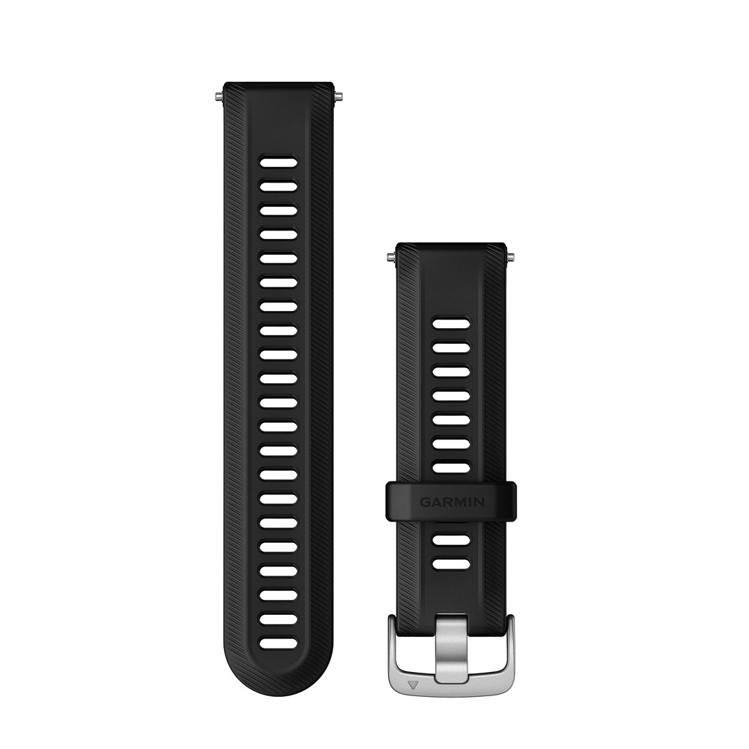ガーミン(GARMIN)Forerunner955用 交換用バンド Black Silver【日本正規品】