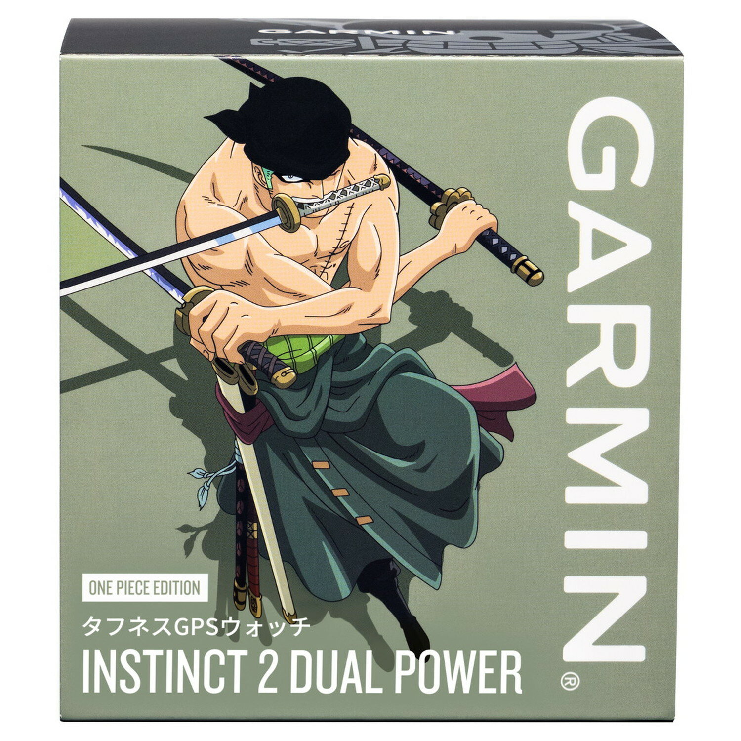 GARMIN(ガーミン) メーカー直販 Instinct 2 Dual Power ONE PIECE Zoro ワンピース ゾロ コラボウォッチ 【日本正規品】