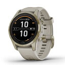 ガーミン（GARMIN） fenix 7S Pro Sapphire Dual Power Soft Gold / Light Sand ソーラー充電可能 マルチスポーツGPSスマートウォッチ ..