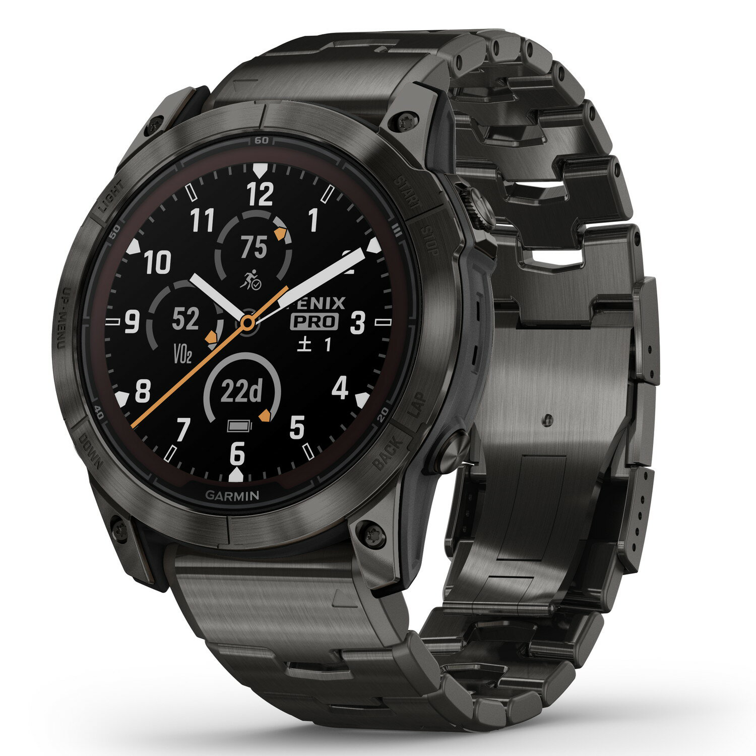 【5/20限定！2分の1で最大全額ポイント(エントリー必須)】ガーミン（GARMIN） fenix 7X Pro Sapphire Dual Power Ti Carbon Gray / Car..