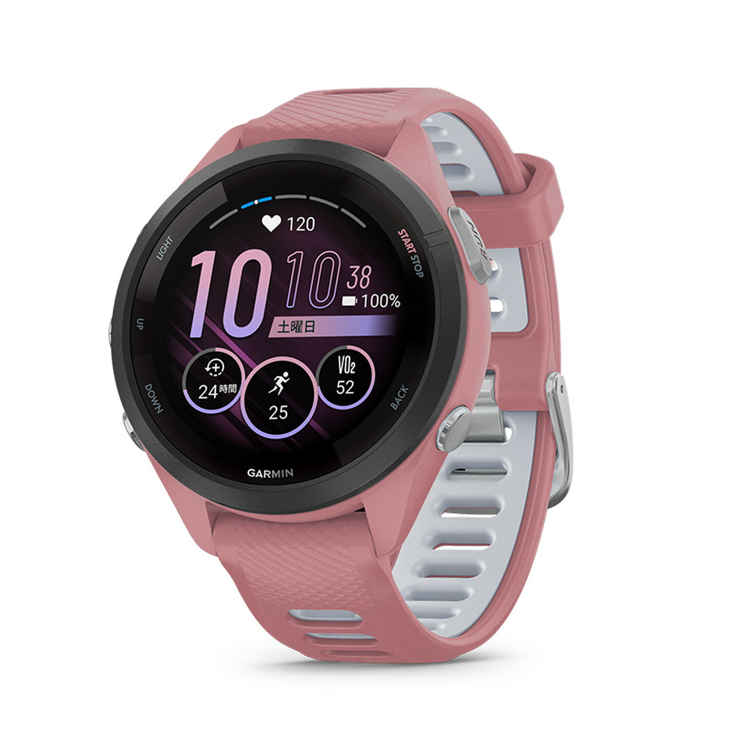 ガーミン（GARMIN）GPSランニングウォッチ Forerunner 265S Music Pink 【日本正規品】