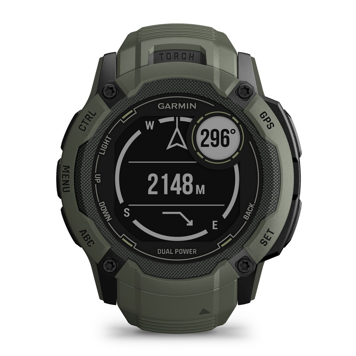 ガーミン（GARMIN） Instinct 2X Dual Power Moss タフネスGPSスマートウォッチ Suica対応 防水 防塵 耐熱 ストレス値 心拍数 登山【日本正規品】