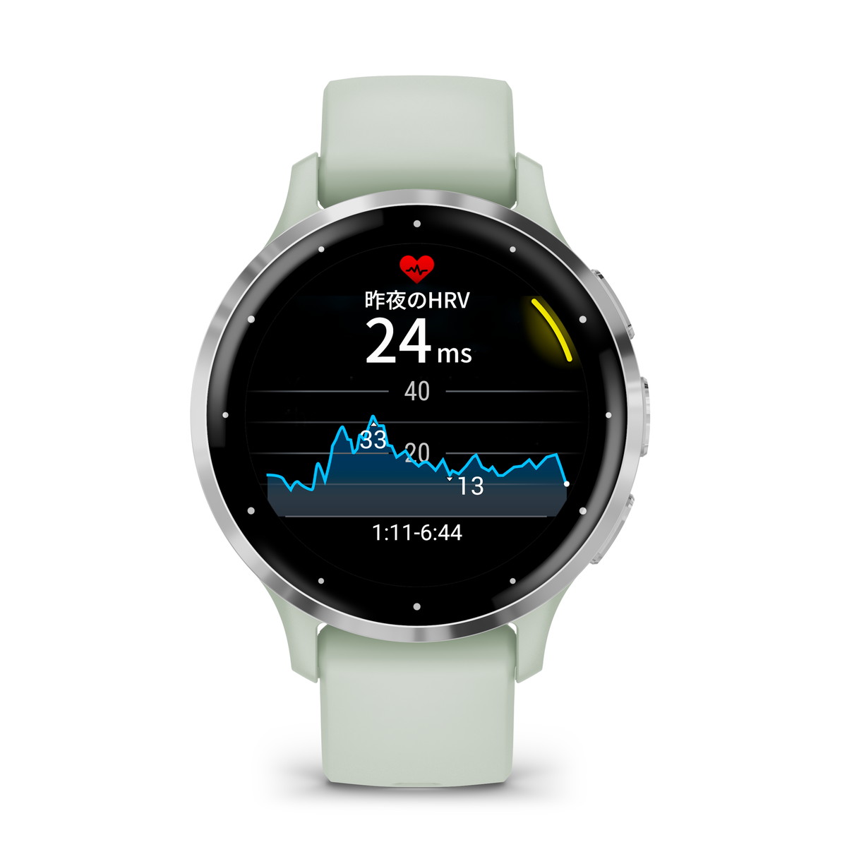 ガーミン（GARMIN）Venu 3S Sage Gray / Silver AMOLEDディスプレイ搭載 美麗液晶スマートウォッチ 高性能GPS内蔵 【日本正規品】