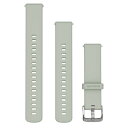 K[~iGARMINjQuick Release oh 18mm Sage Gray Silicone / Silver y{Kiz