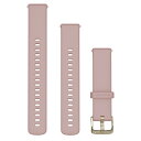 K[~iGARMINjQuick Release oh 18mm Pink Dawn Silicone / Peach Gold y{Kiz