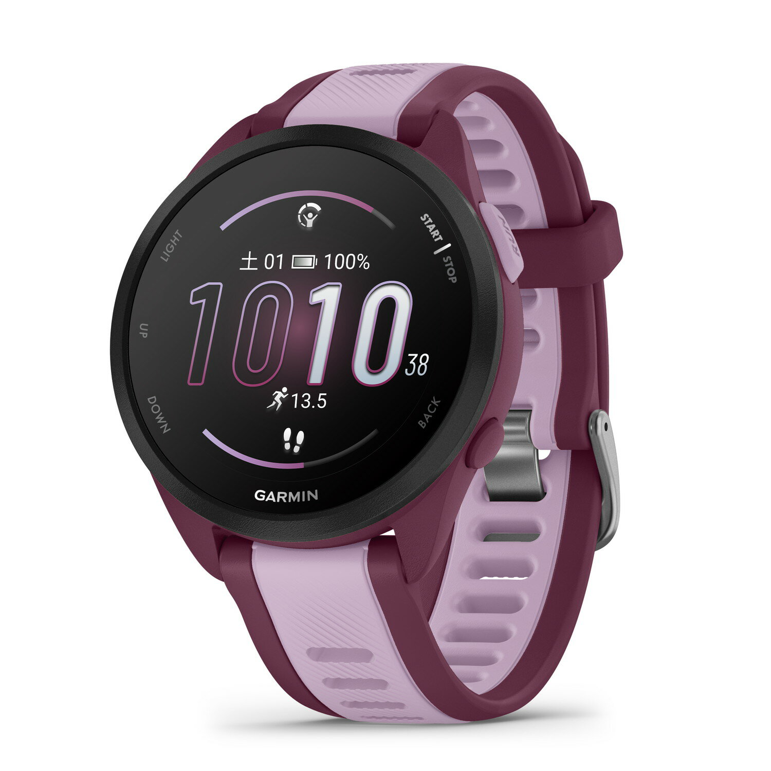 ガーミン(GARMIN) Forerunner 165 Music Berry ランニングGPSウォッチ Android/iOS対応 Suica機能搭載 AMOLEDディスプレイ【日本正規品】