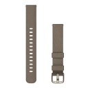 ガーミン（GARMIN） Quick Release バンド 14mm Coffee Nylon / Cream Gold Lily対応交換用バンド【日本正規品】