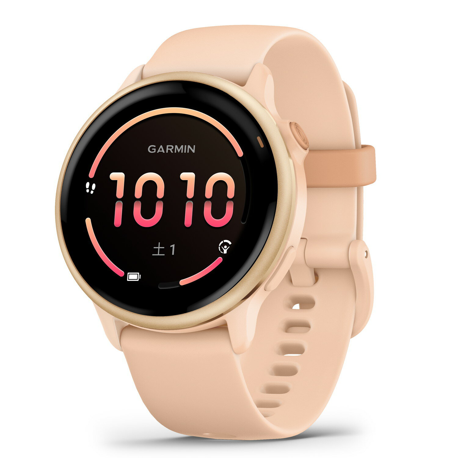 【朝比奈彩さん広告着用モデル】GARMIN(ガーミン) vivoactive 6 Pink Dawn / P. Dawn MetallicフィットネスGPSウォッチ AMOLEDディスプレイ 36gの軽量設計 iOS・アンドロイド対応 / 11日間のバッテリー持続時間 / スマートウォッチ 【日本正規品】