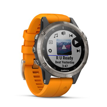GARMIN ガーミン Fenix 5 Plus Sapphire Ti Gray マルチスポーツ ウェアラブル ウォッチ ワイヤレス GPS ランニング 登山 スキー スノースポーツ バイク ファッション ラグジュアリーウォッチ