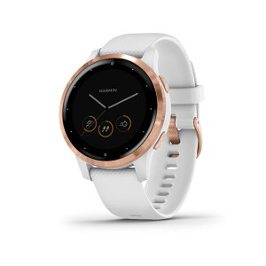 10月18日発売 最新作 GARMIN ガーミン vivoactive 4S White/Rose Gold JPN スマートウォッチ 活動量計 心拍計 ヴィヴォアクティブ ウェアラブル ウォッチ 腕時計 活動量計 ウォーキング トレーニング ダイエット器具 歩数計 スポーツウォッチ 睡眠管理 送料無料 GarminPay