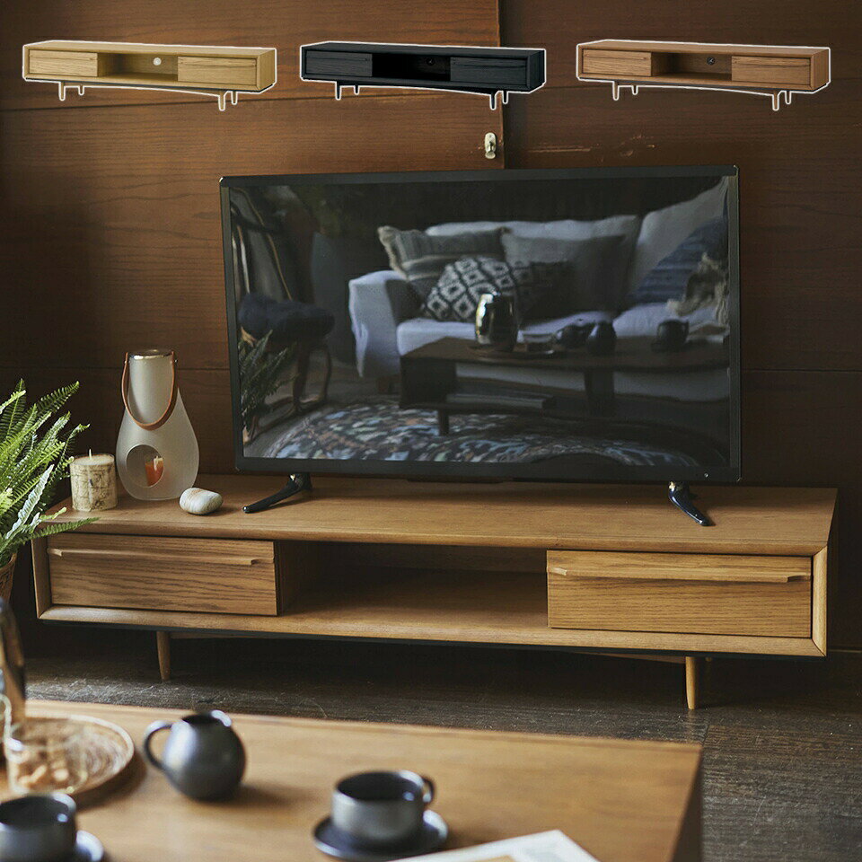 500円OFFクーポン配布中 04/04(土)20:00〜 ティモ TVボード150 オーク 見た目 美しい テレビ ワイド 背面 コード 配線 スムーズ