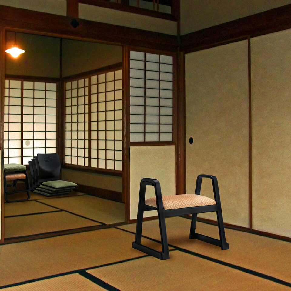 最大3000円OFFクーポン配布中 06/09(火)00:00〜 スタッキングスツール スツール 格調 お座敷 料理 法事 年配 和室 スタッキング 一人掛けスツール 料亭 旅館 神社 お寺 宴会 座敷 和室用椅子 畳用椅子 和風 椅子 法事椅子 座敷椅子 完成品 [2]