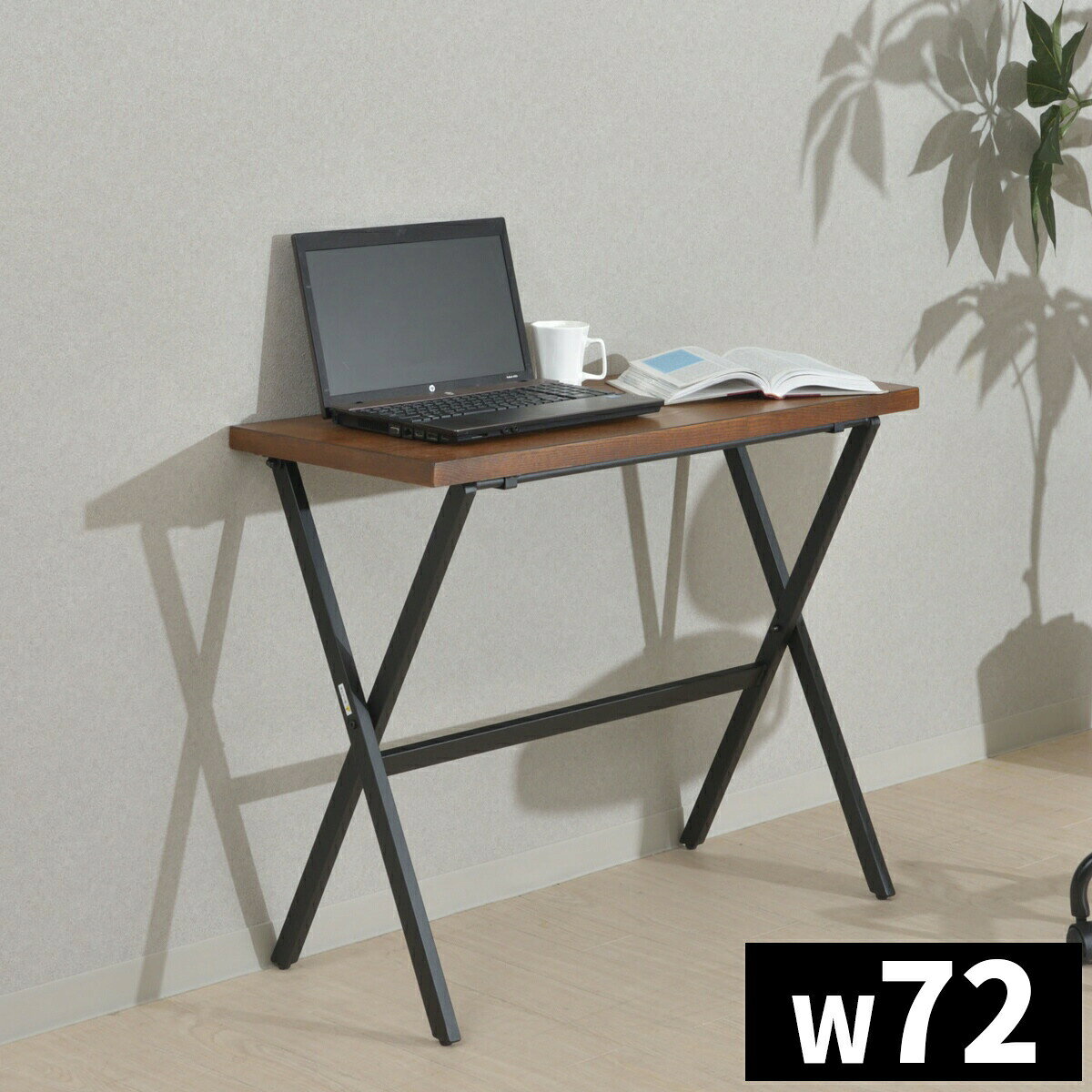 【9ヶ月保証付】 フォールディングデスク コンパクト 自由自在 一人暮らし ワンルーム リビング 子供部屋 ソファベッド 収納 足元 作業 ブラック スチール フレーム グレー