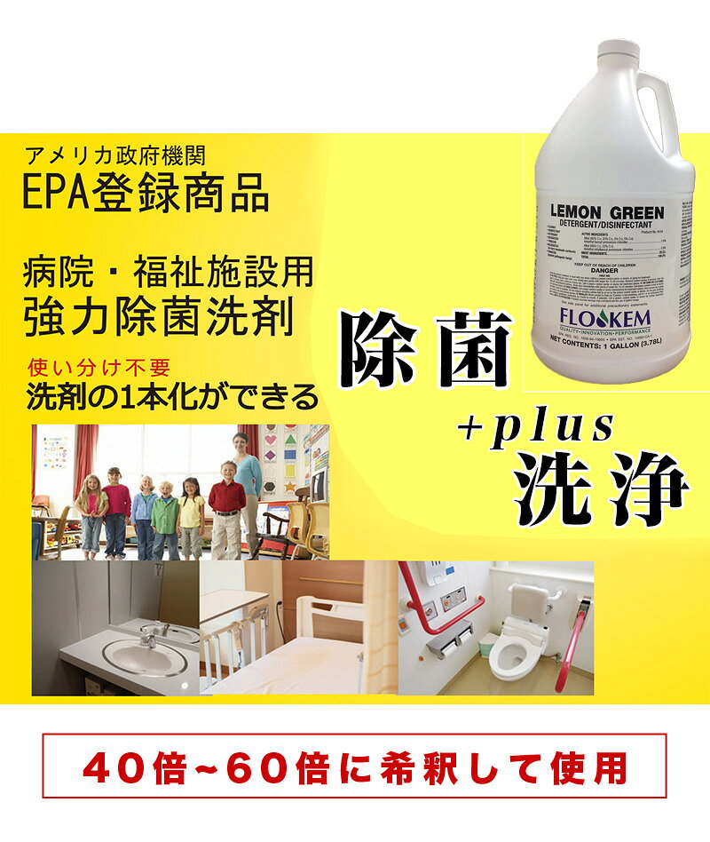 多目的用除菌洗剤 除菌 洗剤 業務用 3.78L 4本 浴室 トイレ 嘔吐物処理 施設用 レ...