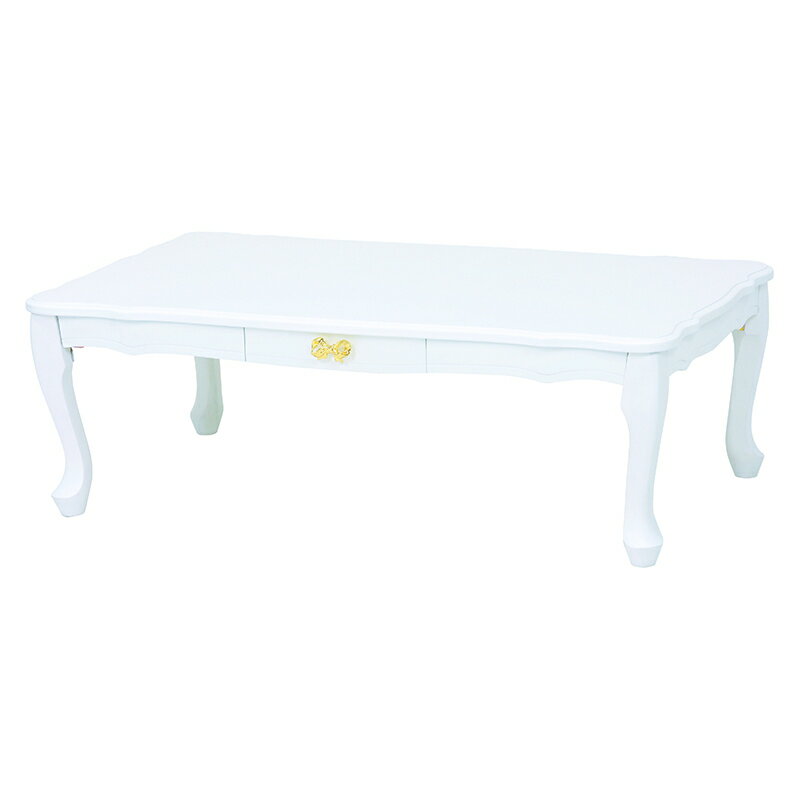 折れ脚テーブル ホワイト 折りたたみ 引き出し 猫脚 女の子 家具 かわいい 可愛い コンパクト テーブル