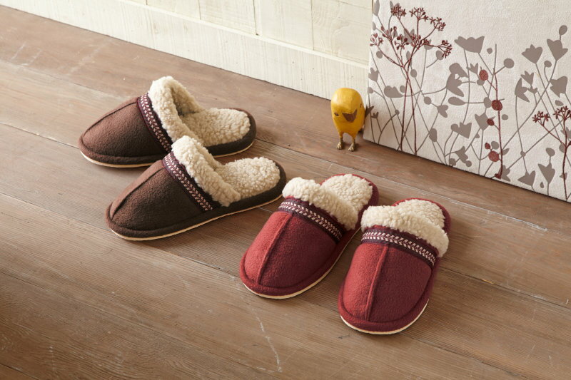 樂天商城 - 500円OFFクーポン配布中 04/24(金)20:00〜 あったかスリッパ （2色 各1） 2足セット