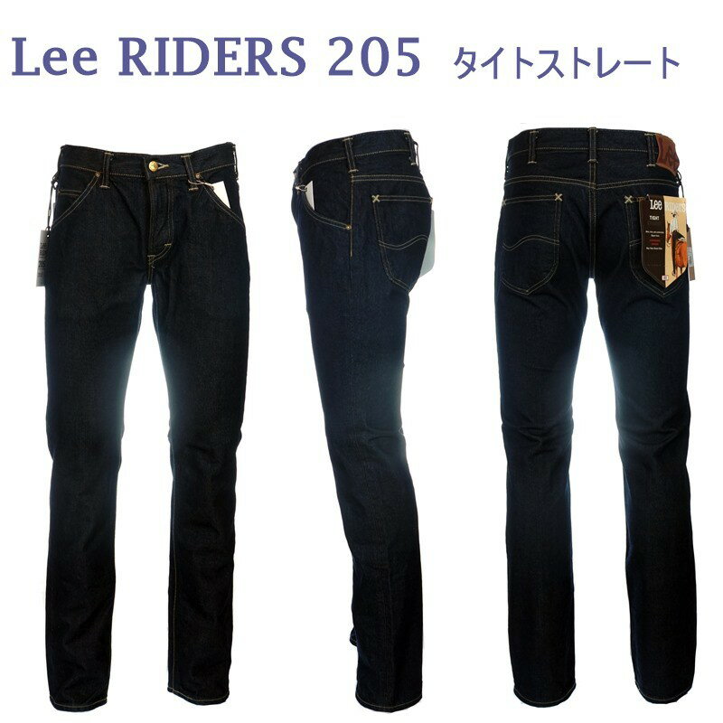 LEE リー メンズ ジーンズ American Riders アメリカンライダー LM5205 タイトストレートデニム 500 ワンウォッシュ 日本製 ジーパン ズボン ボトムス