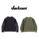 【 JACKMAN × LAVENHAM / JM7365LV 】【 ジャックマン ラベンハム コラボ / Waffle Armored Midneck 】 メンズ スウェット ワッフルアーマードミッドネック トレーナー ストレッチ プルオーバー トップス ワッフル 日本製