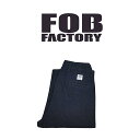エフオービーファクトリー FOB FACTORY F0508 デニム トラックパンツ メンズ ジーンズ ジーパン イージーパンツ ワイド 上品 ゆったり 日本製 DENIM TRACK PANTS