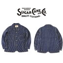 SUGAR CANE シュガーケーン SC14369 メンズ ジャケット 9oz. INDIGO STRIPE WORK COAT インディゴ ストライプ ワークコート アウター コート アメカジ レトロ