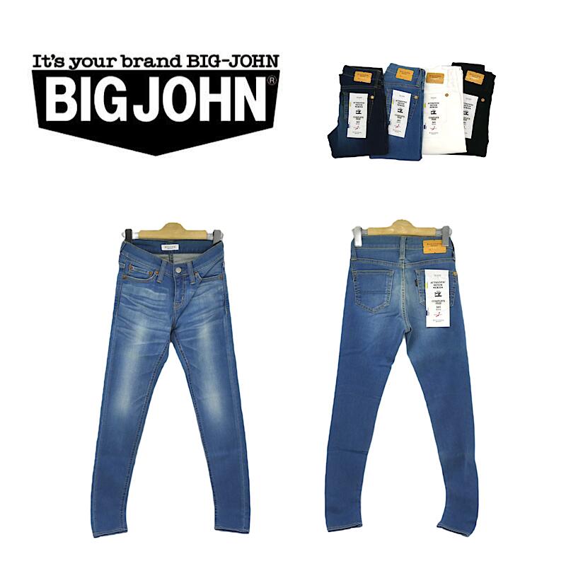 ビッグジョン ジーンズ レディース 【 BIGJOHN / BJL305F 】【 ビッグジョン / スキニー ジーンズ 】 レディース コンプリートフリー ストレッチ 美脚 レディース ボトムス スリムテーパード SLIM TAPERED